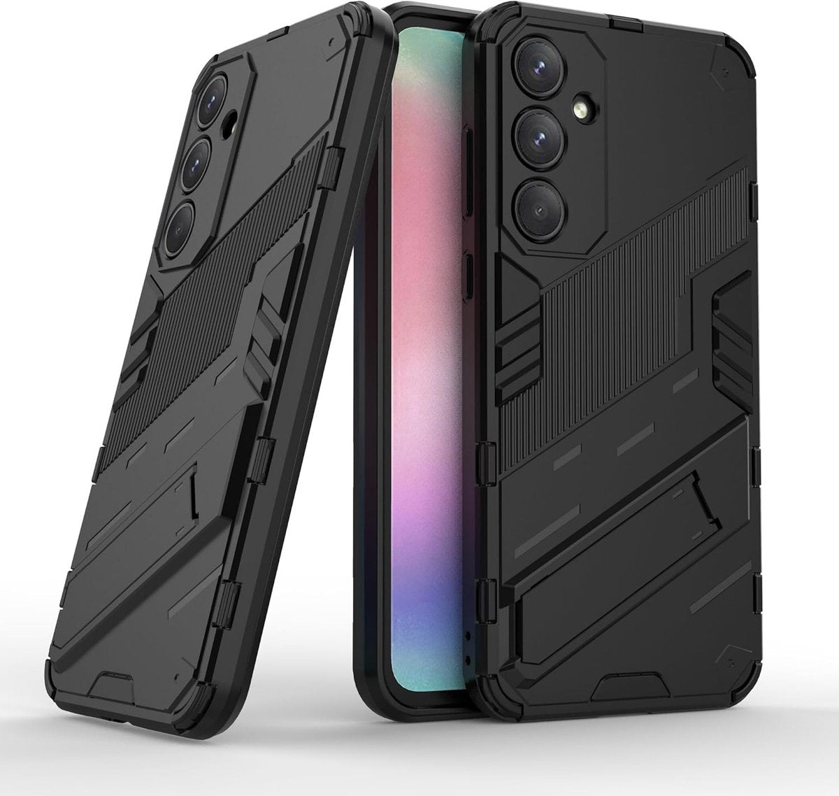 Samsung Galaxy A55 5G - Militaire kwaliteit - TPU siliconen - Back Cover Hoesje - Zwart