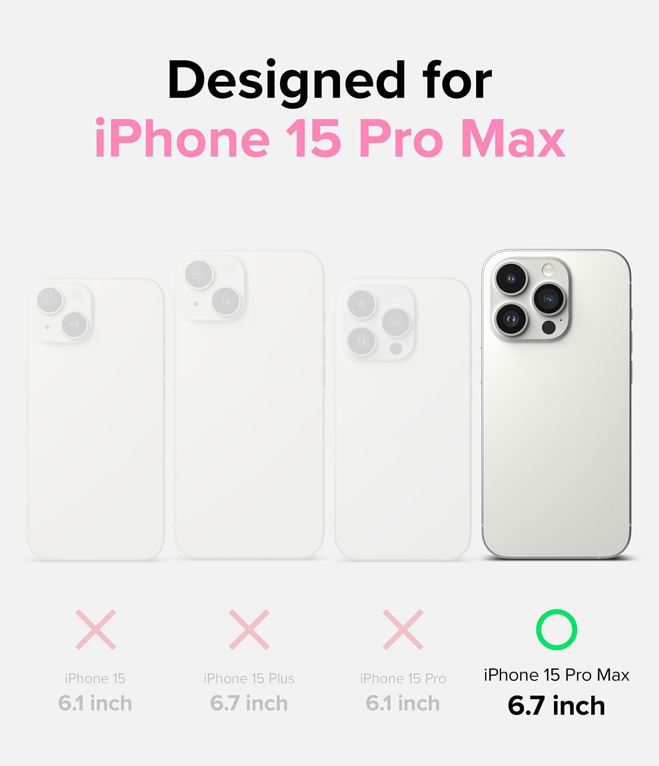 Ringke Fusion Card iPhone 15 Pro Max Hoesje Kaarthouder Transparant