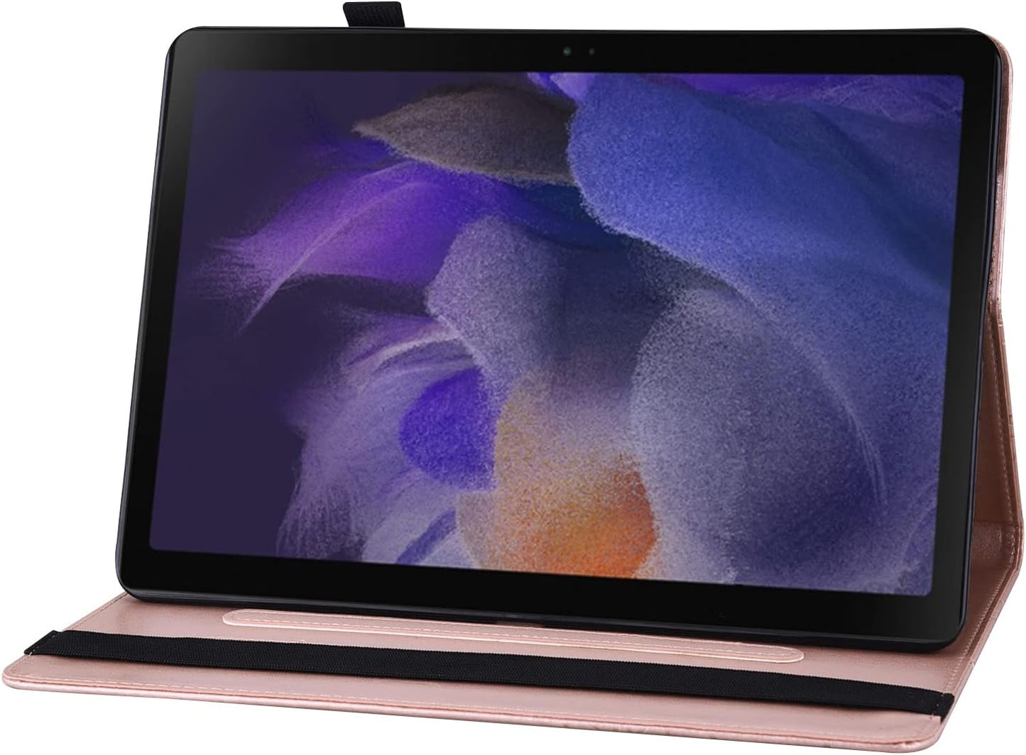 Samsung Galaxy Tab A9 Hoesje PU Lederen Cover Magnetische Met Stand Functie - Roze