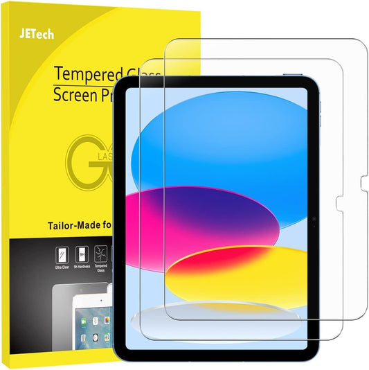 JETech Screen Protector voor iPad (A16) 11e/10e Generatie (2025/2022), Gehard Glas Schermbeschermer, HD Doorzichtig, 2 Stuks