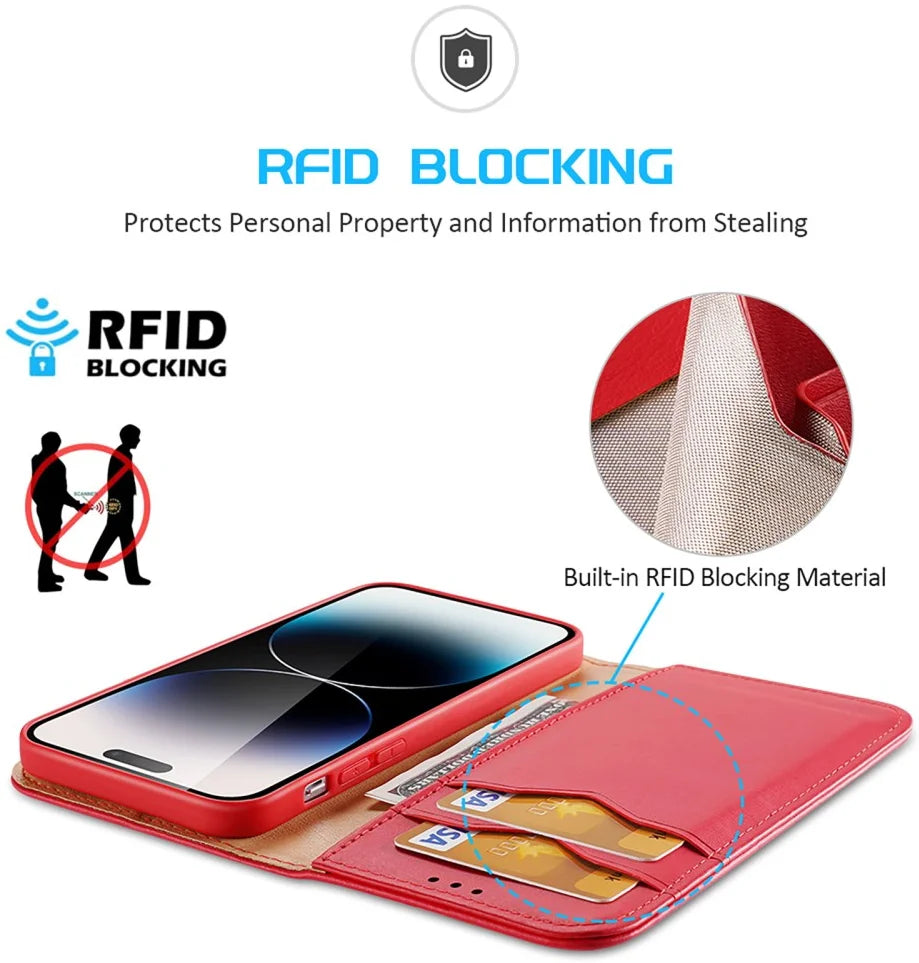 Dux Ducis Apple iPhone 15 Pro Hivo Hoesje - Rood