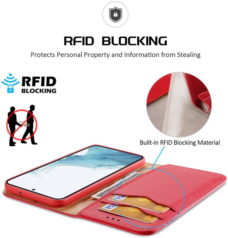 Dux Ducis Samsung Galaxy S23 Hivo Book Case Hoesje Rood