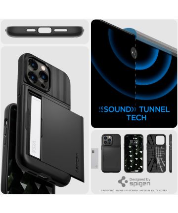 Spigen Slim Armor CS Apple iPhone 14 Pro Max Hoesje Zwart