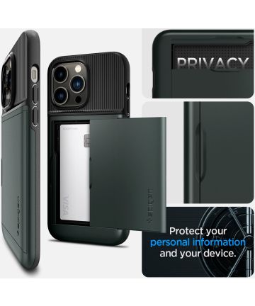 Spigen Slim Armor CS Apple iPhone 14 Pro Max Hoesje Zwart
