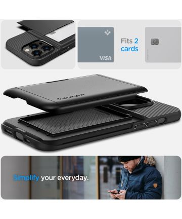 Spigen Slim Armor CS Apple iPhone 14 Pro Max Hoesje Zwart