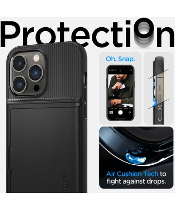 Spigen Slim Armor CS Apple iPhone 14 Pro Max Hoesje Zwart