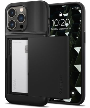 Spigen Slim Armor CS Apple iPhone 14 Pro Max Hoesje Zwart