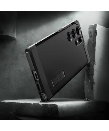 Spigen Tough Armor Samsung Galaxy S24 Ultra Hoesje Back Cover Zwart