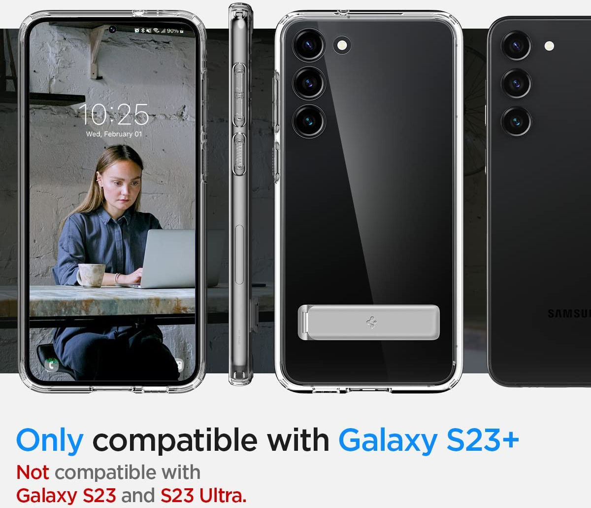 Spigen Samsung S23 Plus Ultra Hybrid S Back Cover Hoesje - Transparant