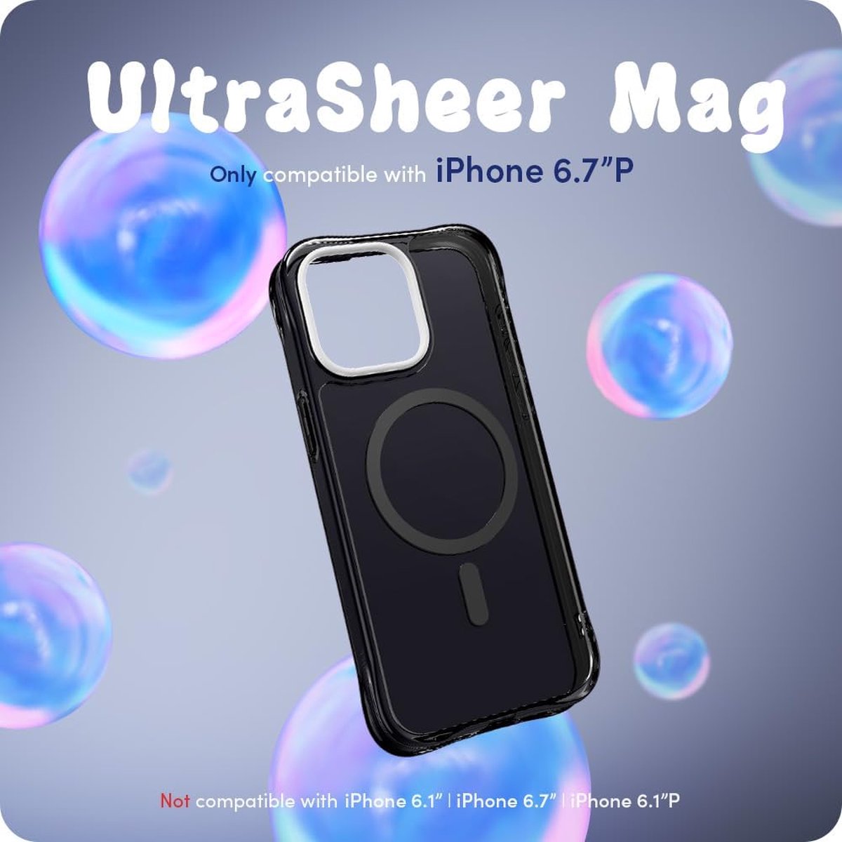 Spigen Apple iPhone 15 Pro Max Sheer Cyrill Geschikt voor Mag Hoesje - Zwart