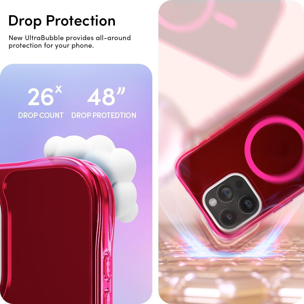 Spigen Apple iPhone 15 Pro Max Sheer Cyrill Geschikt voor Mag - Hot Pink