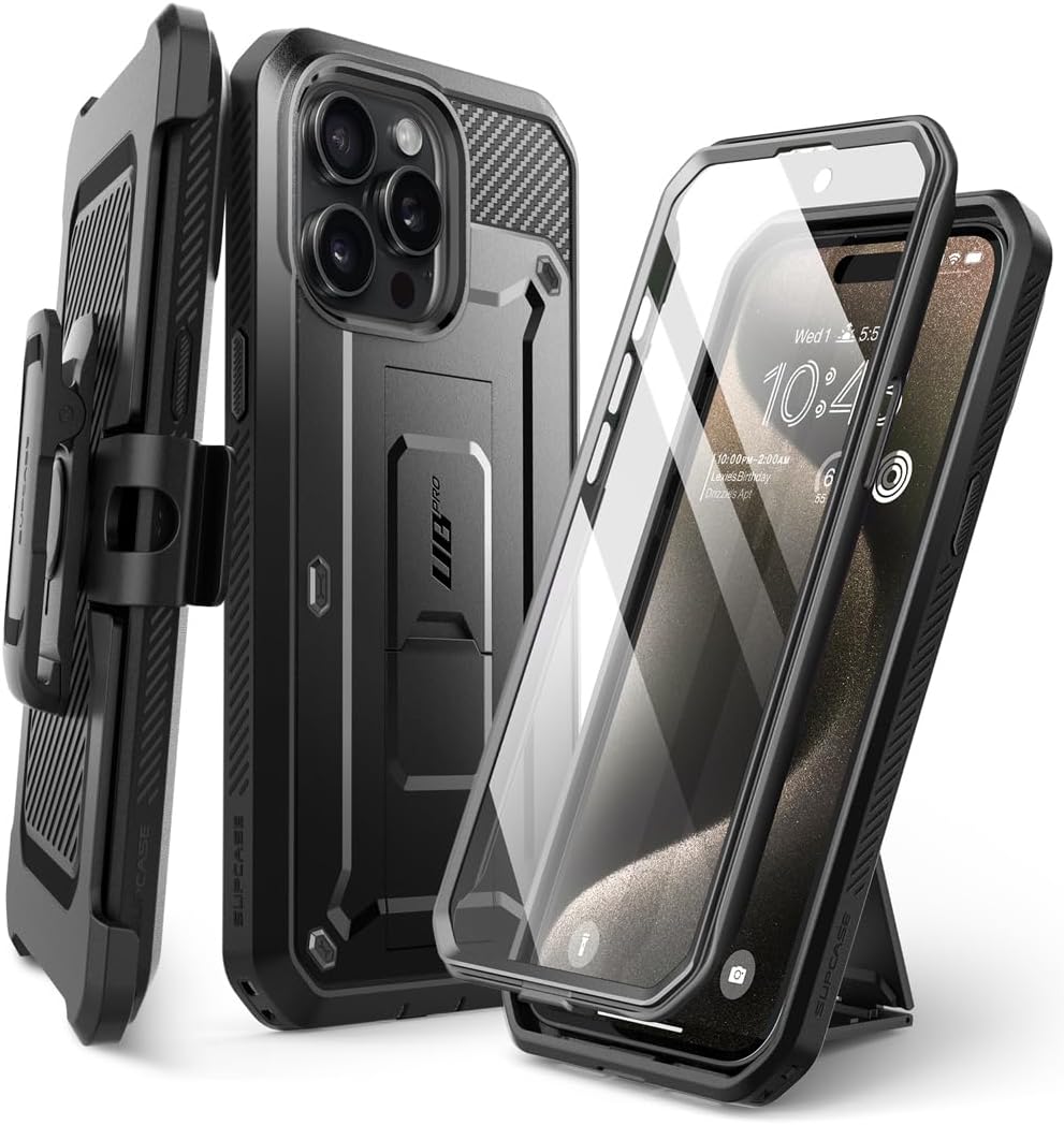 Supcase Apple iPhone 15 Pro max UB hoesje - Zwart