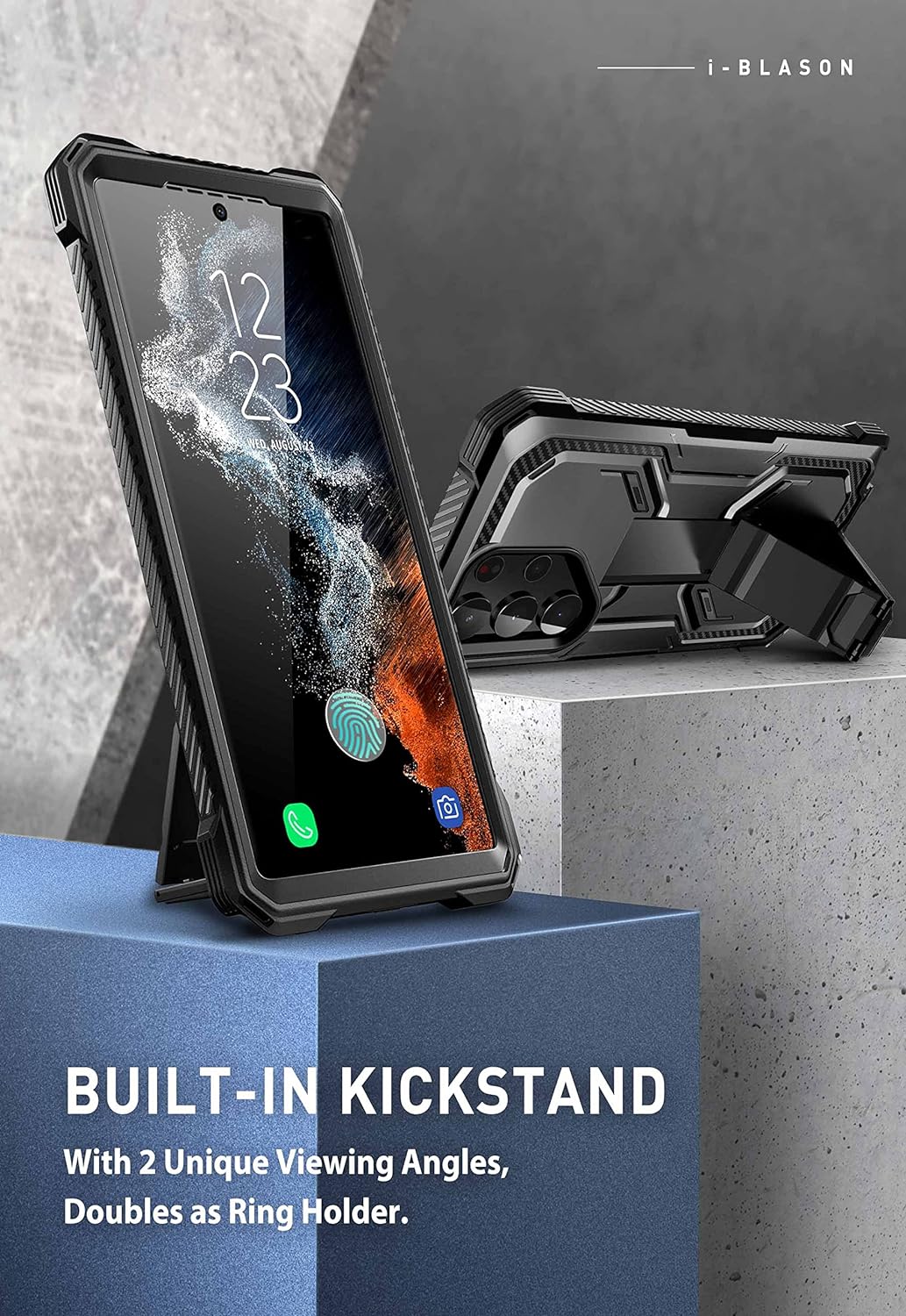 Supcase Samsung Galaxy S23 Ultra 5G Armorbox hoesje - Zwart