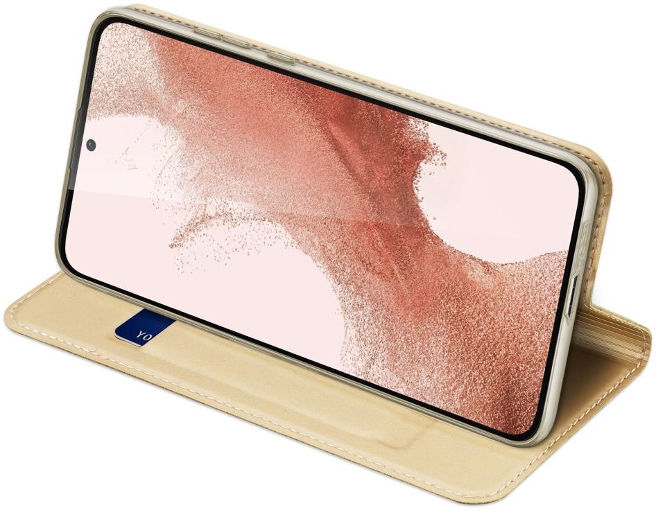 Dux Ducis Samsung Galaxy S23 Portemonnee Hoesje - Goud