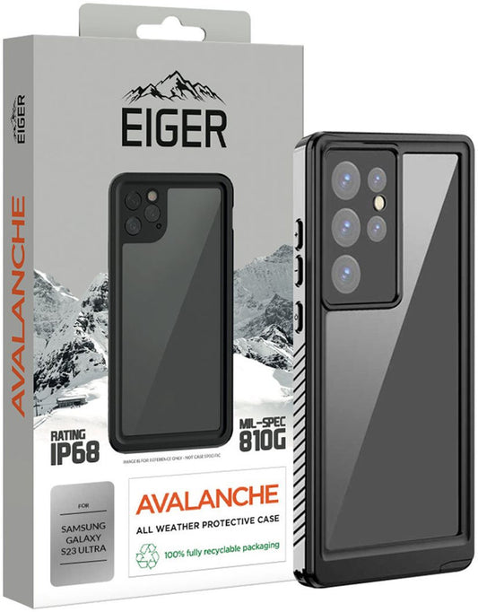 Eiger Samsung Galaxy S23 Ultra Avalanche Waterdicht Hoesje Zwart