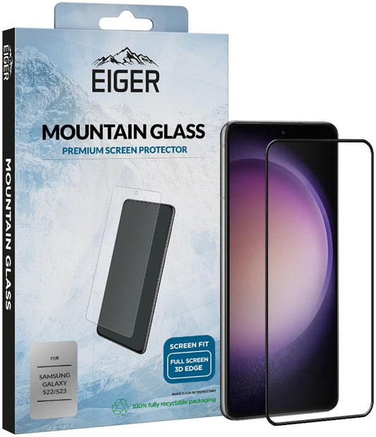 Eiger Samsung Galaxy S23 / S22 Tempered Glass Case Friendly Screen