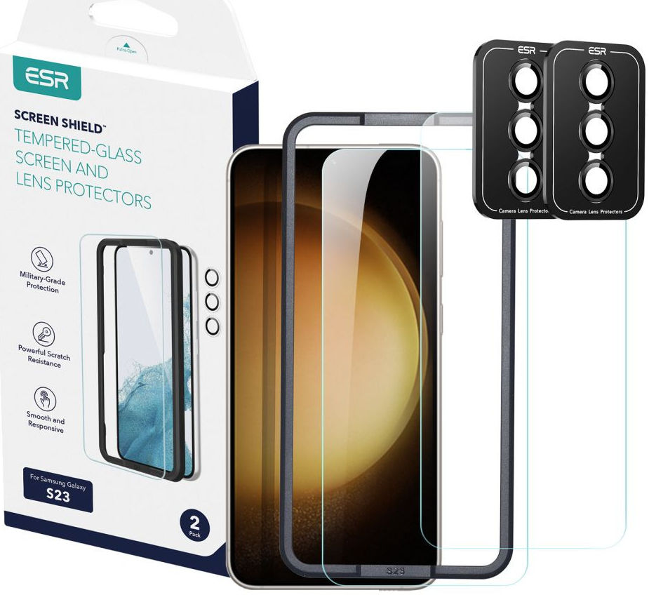 ESR Shield Samsung S23 Screen Protector + Camera Protector 2 Stuks