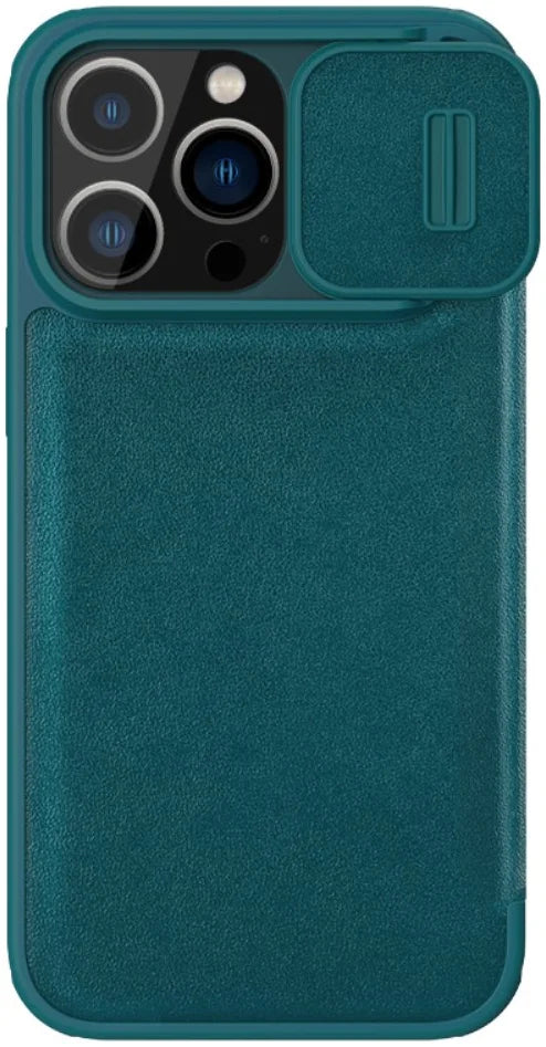 Nillkin Apple iPhone 15 Pro Qin Pro Leather Book Case Hoesje - Groen