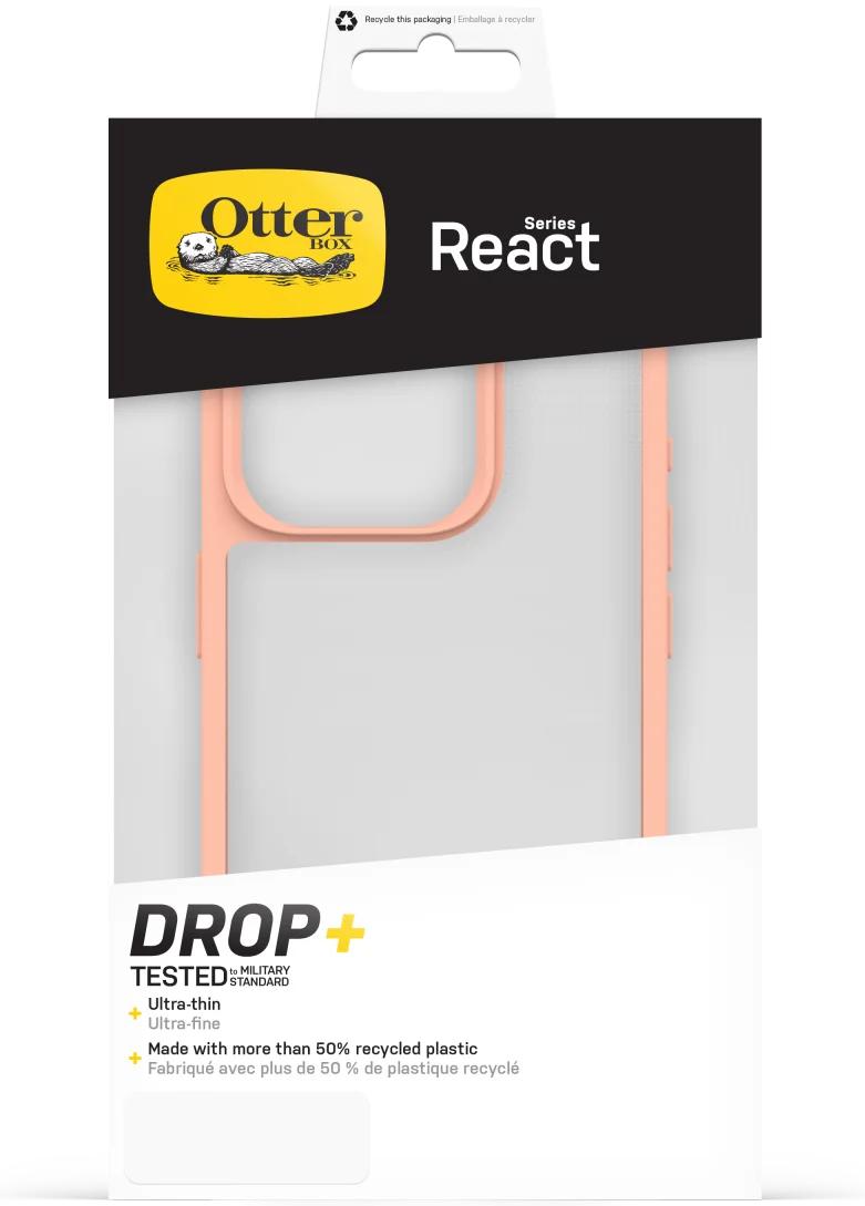 OtterBox React Apple iPhone 15 Pro Hoesje Roze