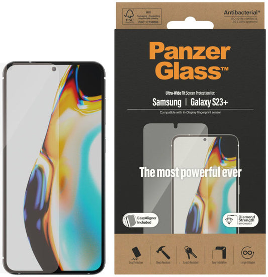 PanzerGlass Ultra-Wide Samsung Galaxy S23 Plus Screen Protector