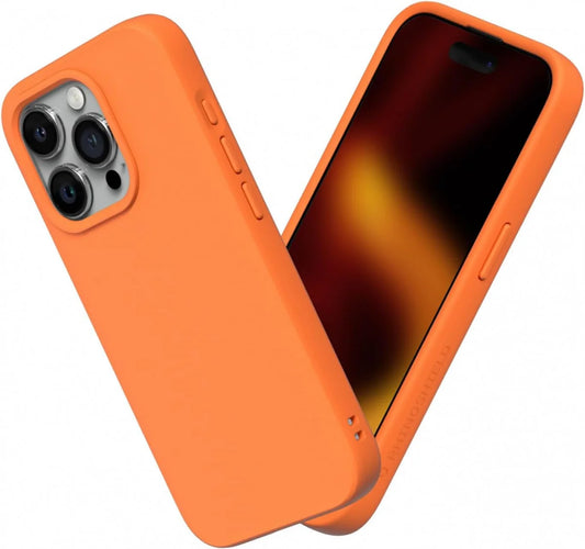 RhinoShield Apple iPhone 15 Pro SolidSuit Back Cover Hoesje - Oranje