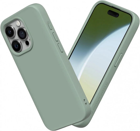 RhinoShield Apple iPhone 15 Pro SolidSuit Back Cover Hoesje - Groen