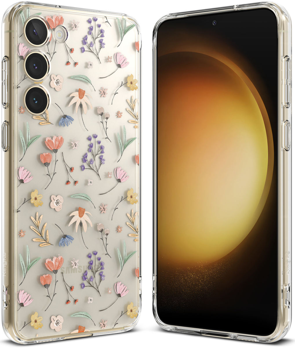 Ringke Samsung Galaxy S23 Fusion Back Cover Hoesje - Flower