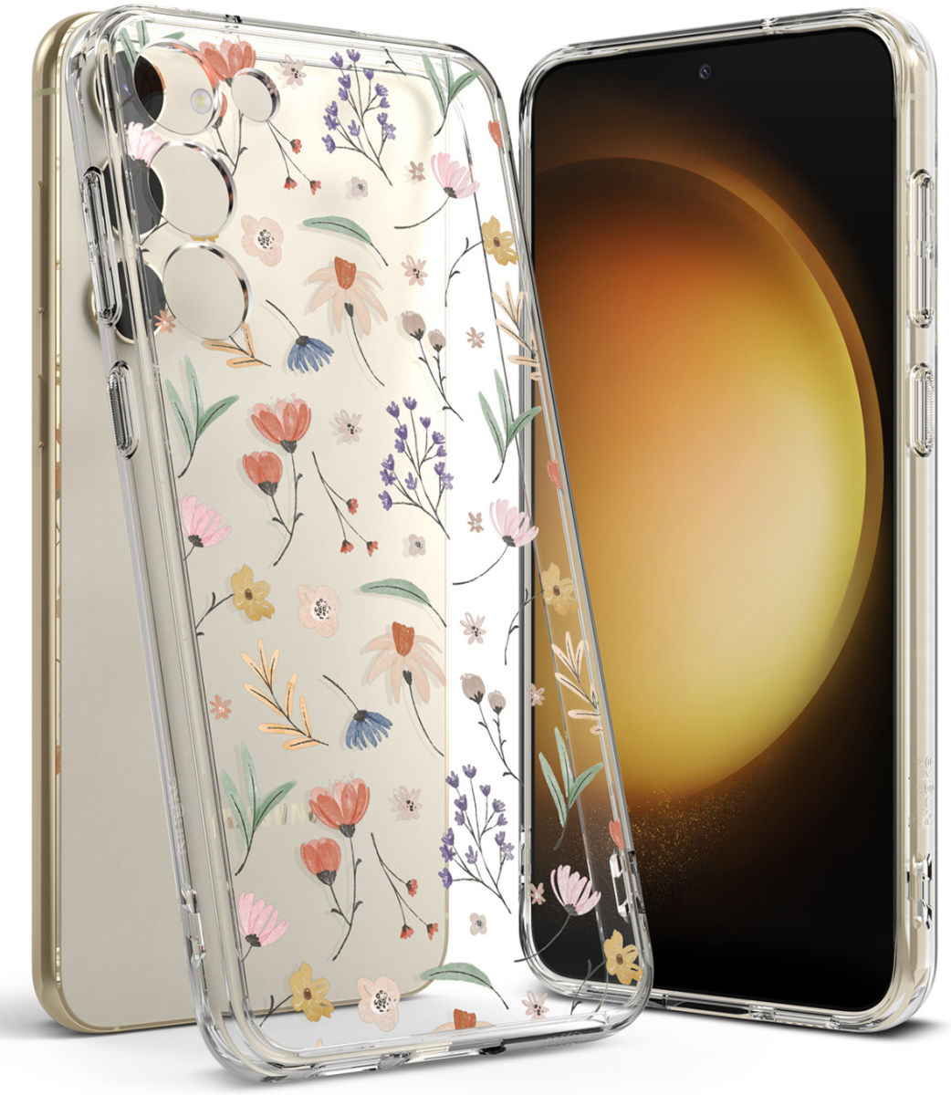 Ringke Samsung Galaxy S23 Fusion Back Cover Hoesje - Flower