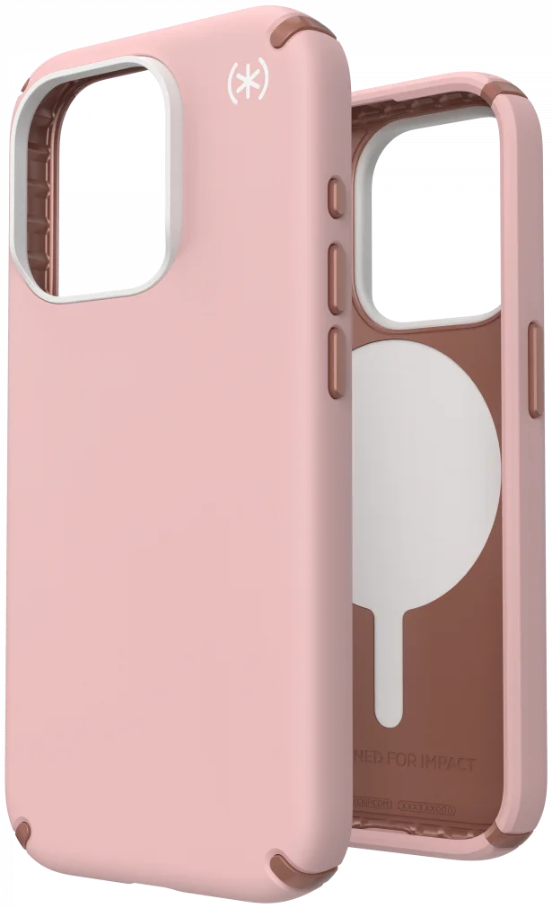 Speck Presidio2 Pro iPhone 15 Pro Hoesje MagSafe Back Cover Roze