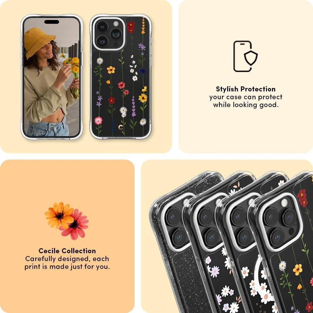 Spigen Apple iPhone 15 Pro Cyrill Cecile Hoesje Flower - Garden