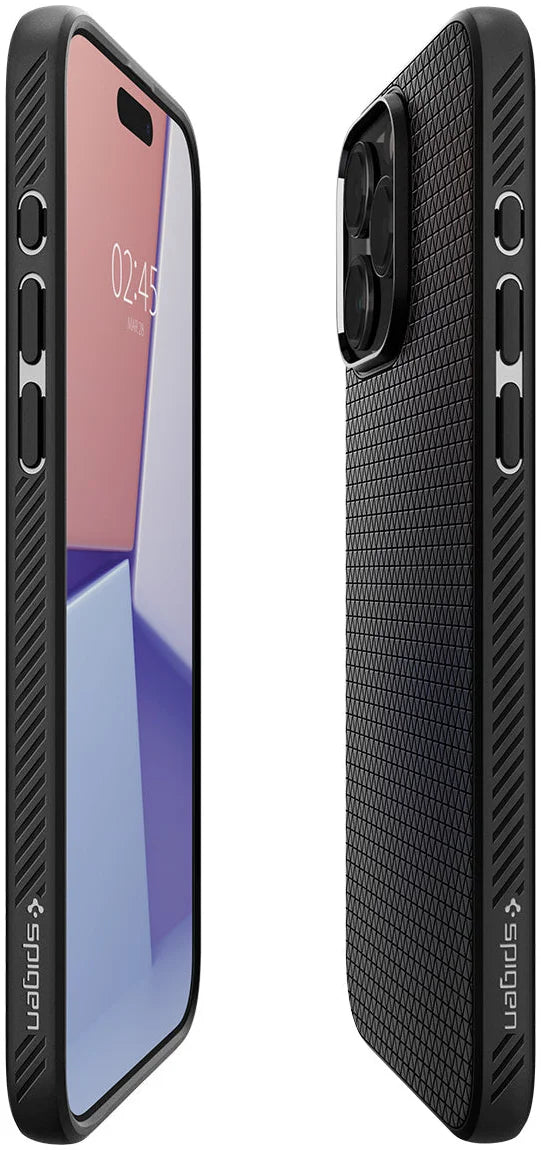 Spigen Apple iPhone 15 Pro Max Liquid Air Back Cover Hoesje - Zwart