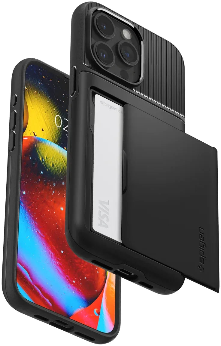 Spigen Apple iPhone 15 Pro Slim Armor CS hoesje - Zwart